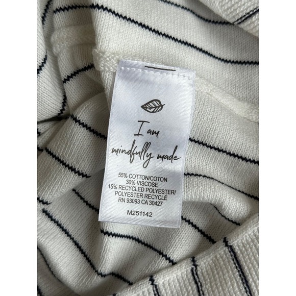 NIC+ZOE Destination Stripe V-Neck Sleeveless Tank White Multi Size M NWT $118 - Picture 6 of 6